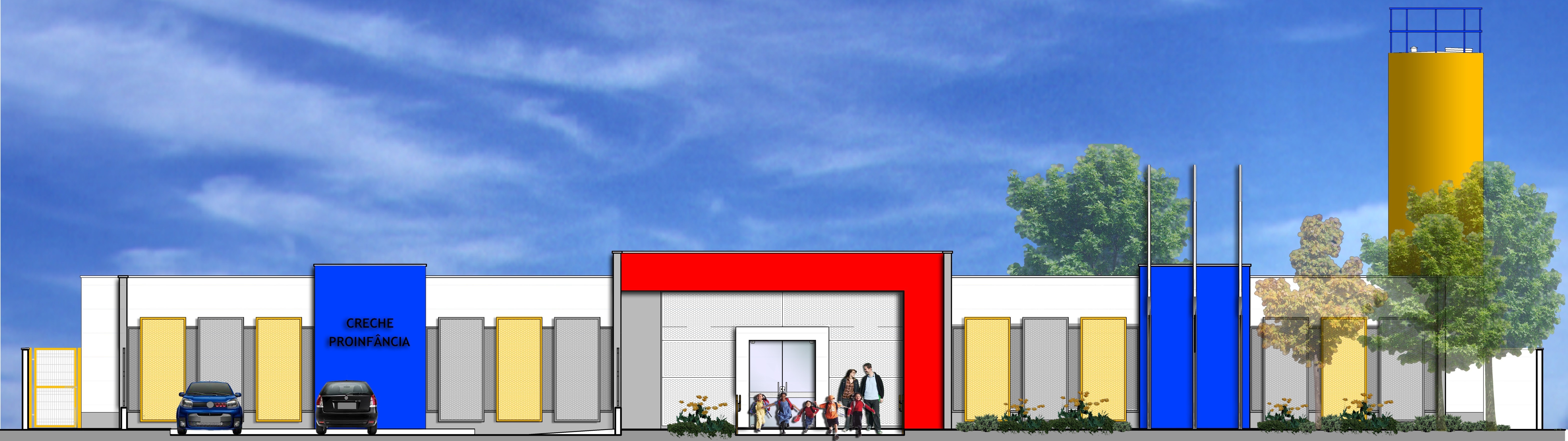 Fachada do novo Cemei Serra Verde